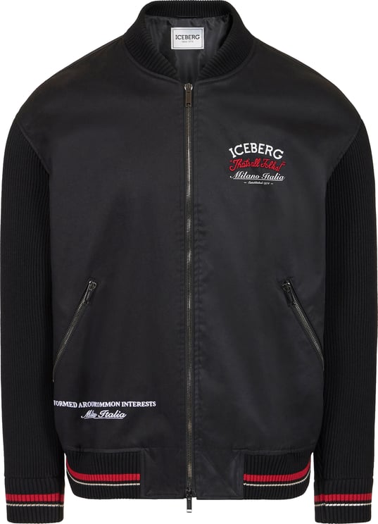 Iceberg Deep black comfort fit gabardine jacket