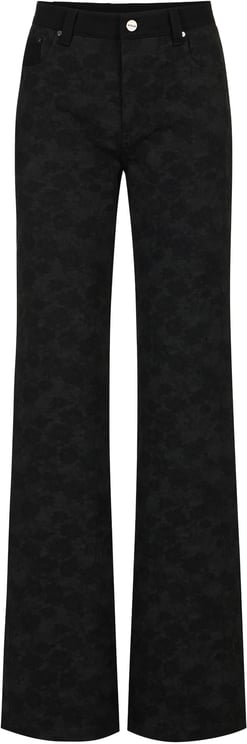 Iceberg Black regular fit pants in technical jacquard fabric