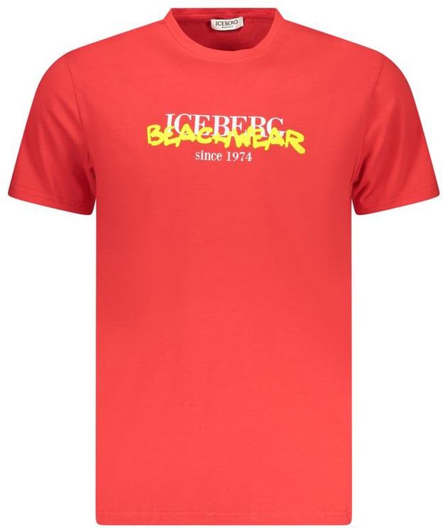 Iceberg Iceberg Red Cotton Men's T-Shirt