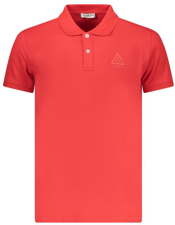 Iceberg Iceberg Rosso Cotton Mens Polo Shirt