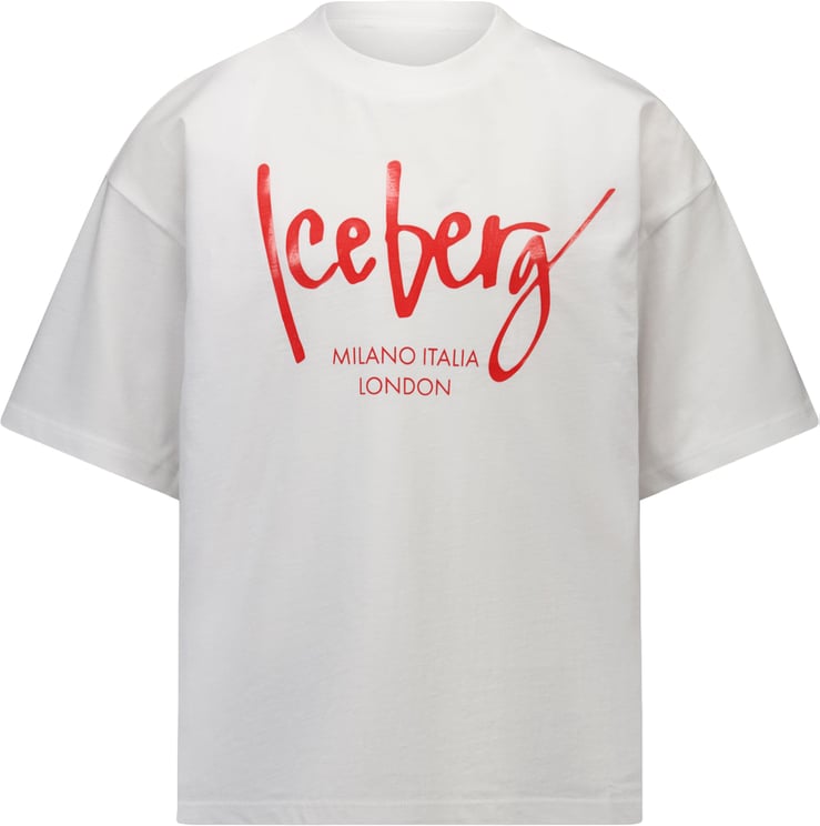 Iceberg Iceberg Kinder Jongens T-Shirt In Wit