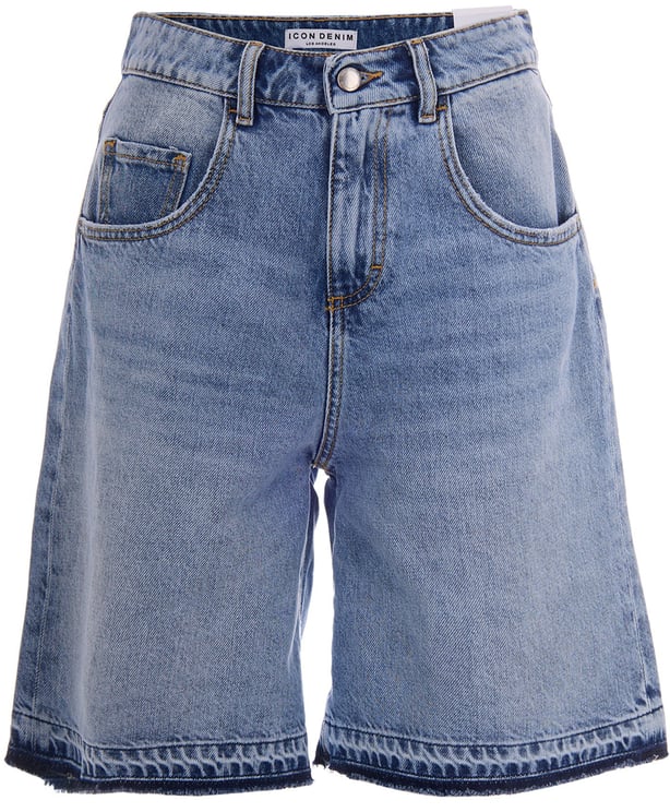 Icon Denim Shorts Sky Blue