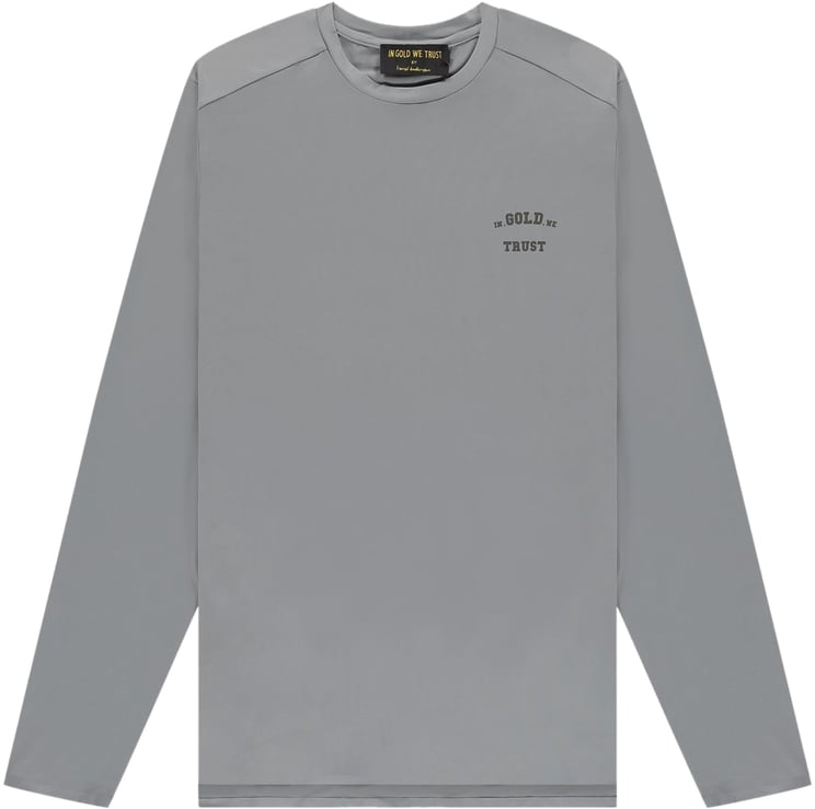 In Gold We Trust Sport Longsleeve Grey