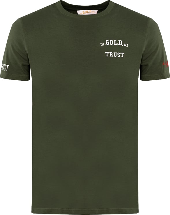 In Gold We Trust Heren The Pusha T-Shirt Groen