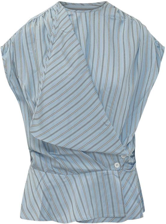 Iro Top a Righe Con Drappeggio