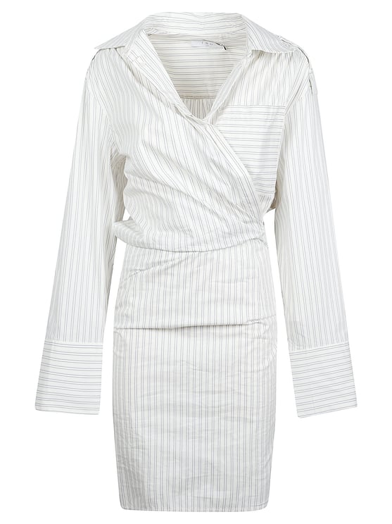 Iro Lazul Wrap-Style White Dress