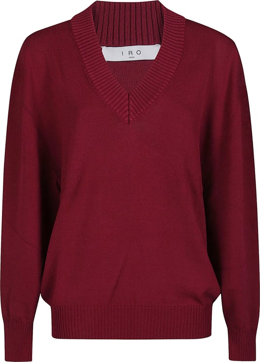 Iro Brise V Neck Sweater Pink
