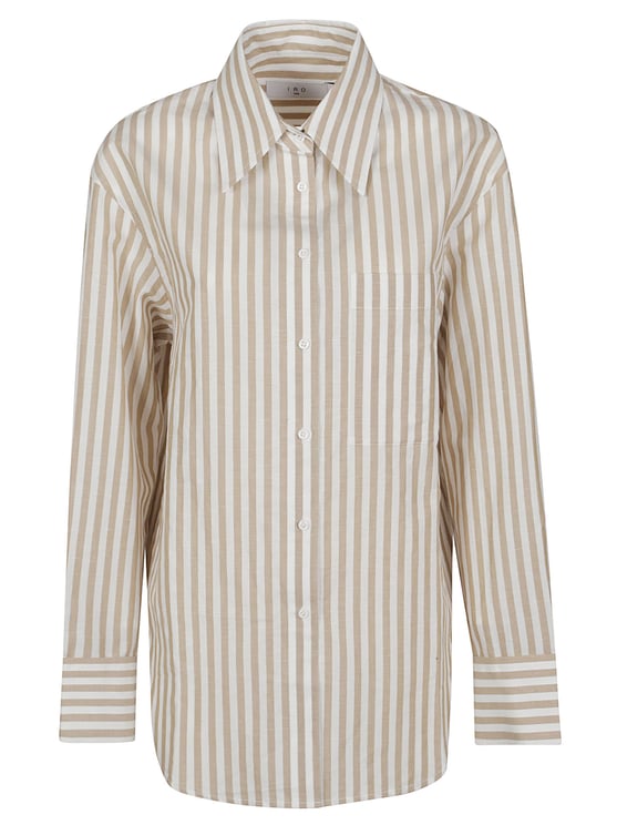 Iro Azaloa Striped Cotton Casual Shirt