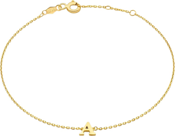 Isabel Bernard Isabel Bernard Saint Germain Rachel - Armband - Witgoud - Letter Z