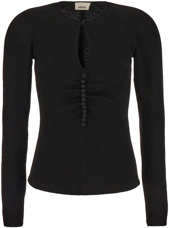 Isabel Marant Isabel Marant Black viscose blend top