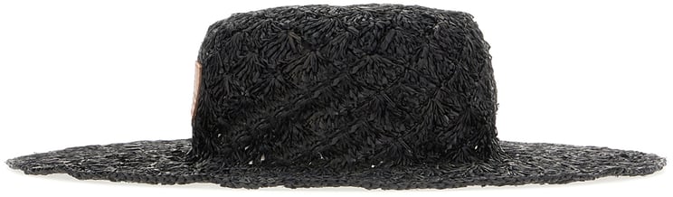 Isabel Marant Isabel Marant Black raffia hat