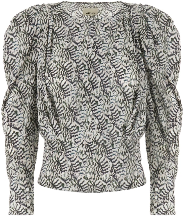 Isabel Marant Isabel Marant Printed stretch silk blouse