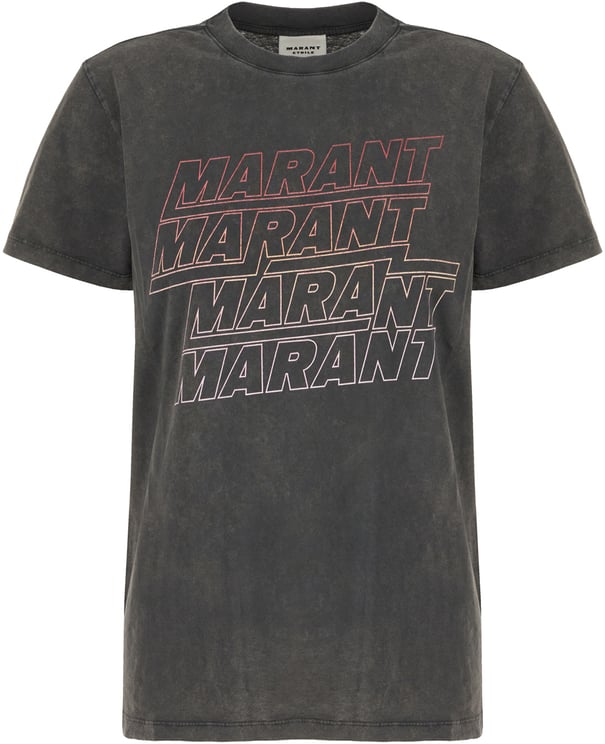 Isabel Marant Marant Etoile Graphie cotton t-shirt