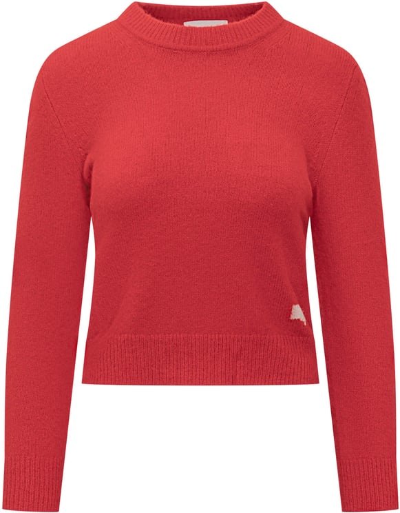 Isabel Marant Maglione Rosso in Lana con Logo Isabel Marant