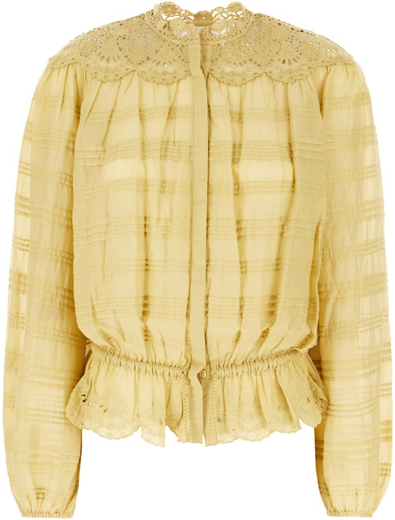 Isabel Marant Marant Etoile Mustard cotton blouse