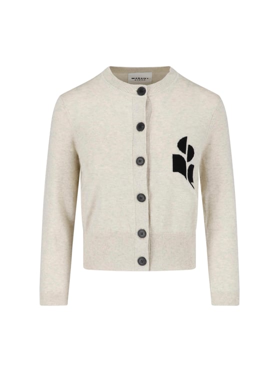 Isabel Marant Cropped Sweater with Button-Down Front