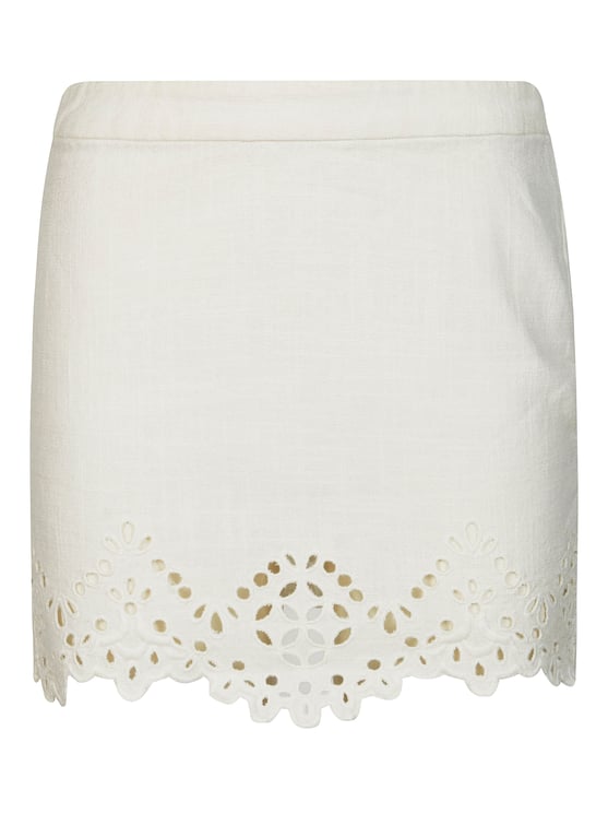 Isabel Marant Scalloped Hem Cut Out Skirt