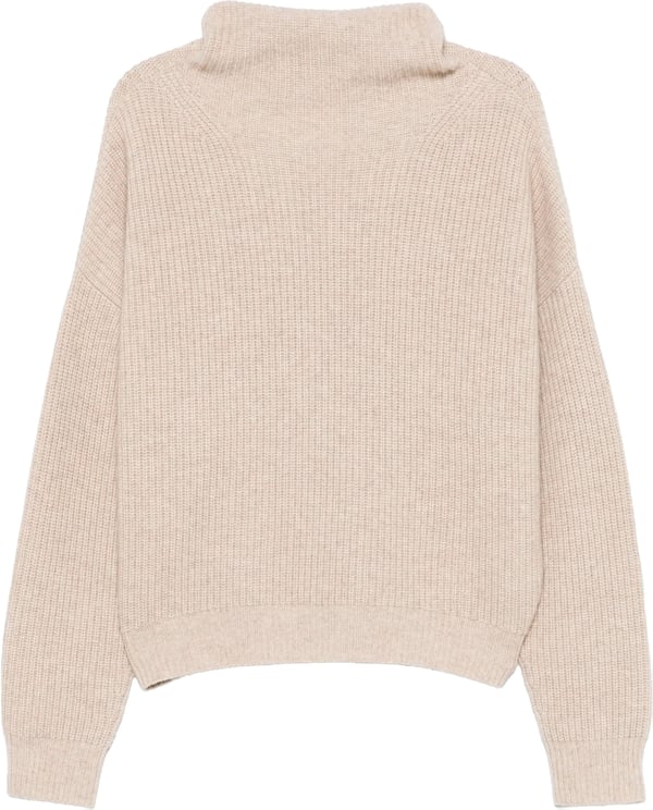 Isabel Marant Neutral Brooke Ribbed Knit Pullover