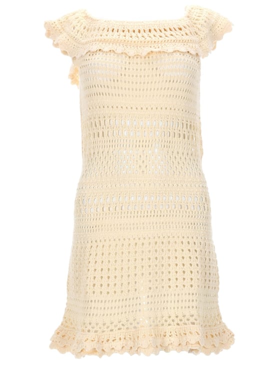 Isabel Marant Zoa Crochet Knit Mini Dress