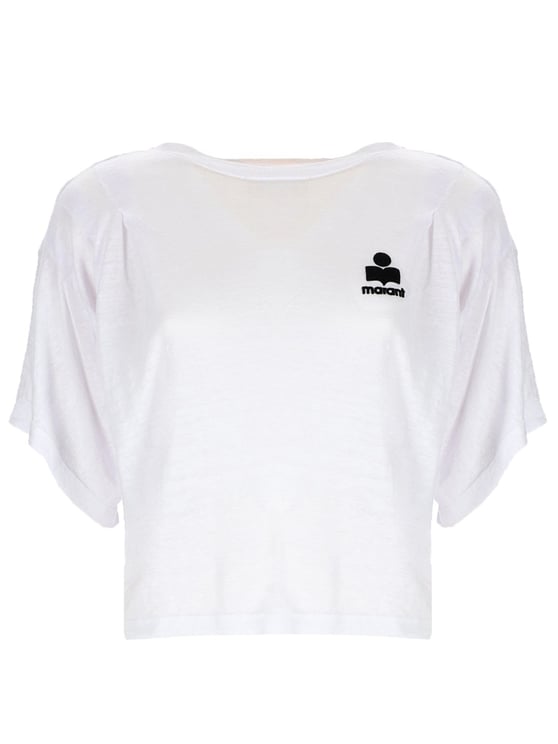 Isabel Marant Kianzae Cropped Loose Fit T-Shirt