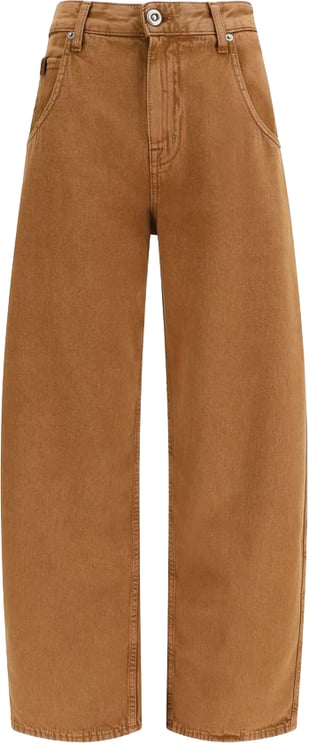 Jacob Cohen Jacob Cohen Brown Cotton Relaxed Fit Jeans