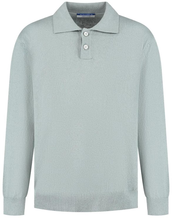 Jacob Cohen Maglia Polo Misto Cachemere Grigio Chiaro