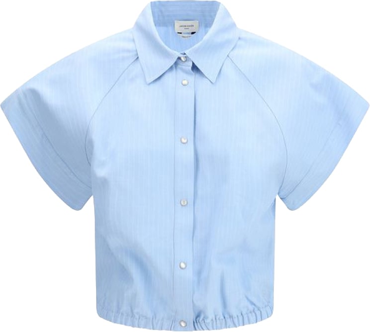 Jacob Cohen Jacob Cohen Blue Viscose Shortsleeve Shirt