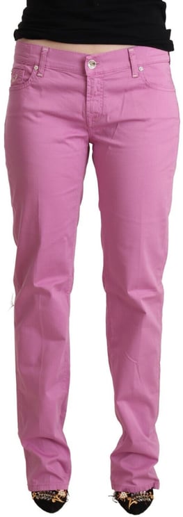 Jacob Cohen Jacob Cohen Pink Cotton Low Waist Denim Tapered Jeans