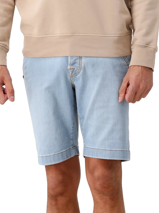 Jacob Cohen Jacob Cöhen Korte Broek Blauw Bermuda 5 Pkt Slim Fit Lou