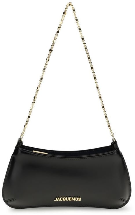 Jacquemus Jacquemus Black Calf Leather Bos Taurus Shoulder Bag