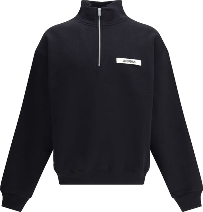 Jacquemus Black Cotton Le Camionneur Gros Grain Sweatshirt