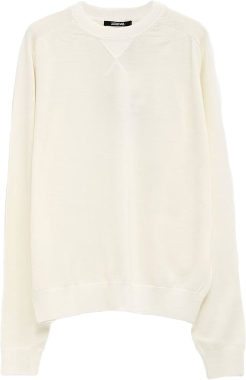 Jacquemus Off-White Crew Neck Sweater