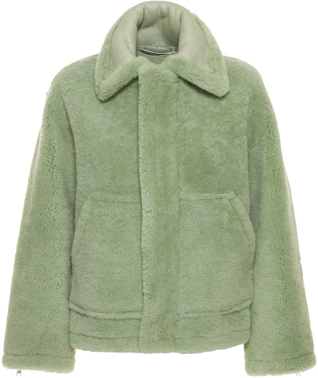 Jacquemus Fur and leather jacket