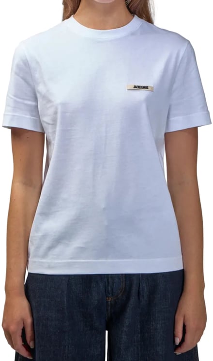 Jacquemus LE TSHIRT GROS GRAIN MC WHITE