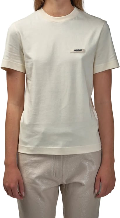 Jacquemus LE TSHIRT GROS GRAIN MC LIGHT BEIGE 2