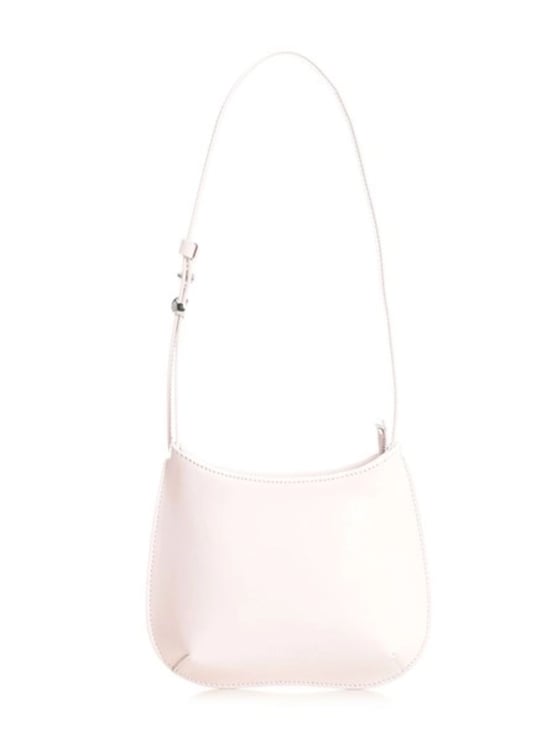 Jacquemus Pink Curved Shape Leather Shoulder Bag