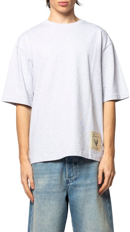 Jacquemus LE TSHIRT TORNEO MC ROSEMARY LABEL GREY