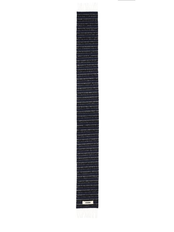 Jacquemus Rayures Horizontal Stripes Fringed Scarf
