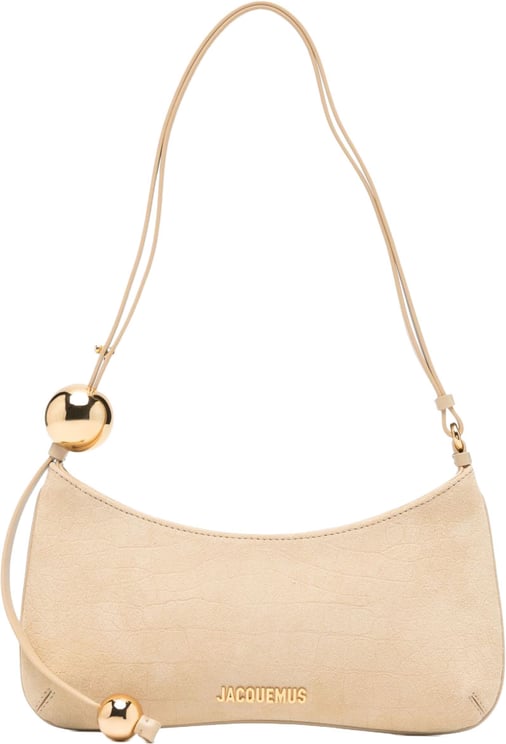 Jacquemus Black Bisou Perle Textured Cotton Shoulder Bag