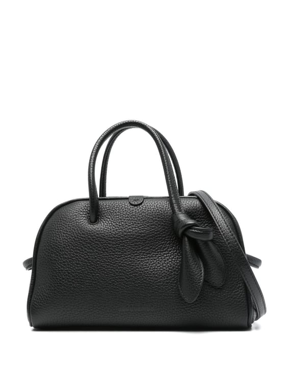 Jacquemus Sleek Black Silk and Nylon Bag with Elongated Silhouette
