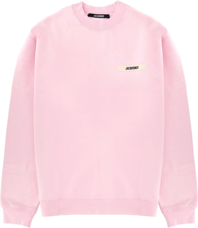 Jacquemus Soft Pink Grosgrain Logo Sweatshirt