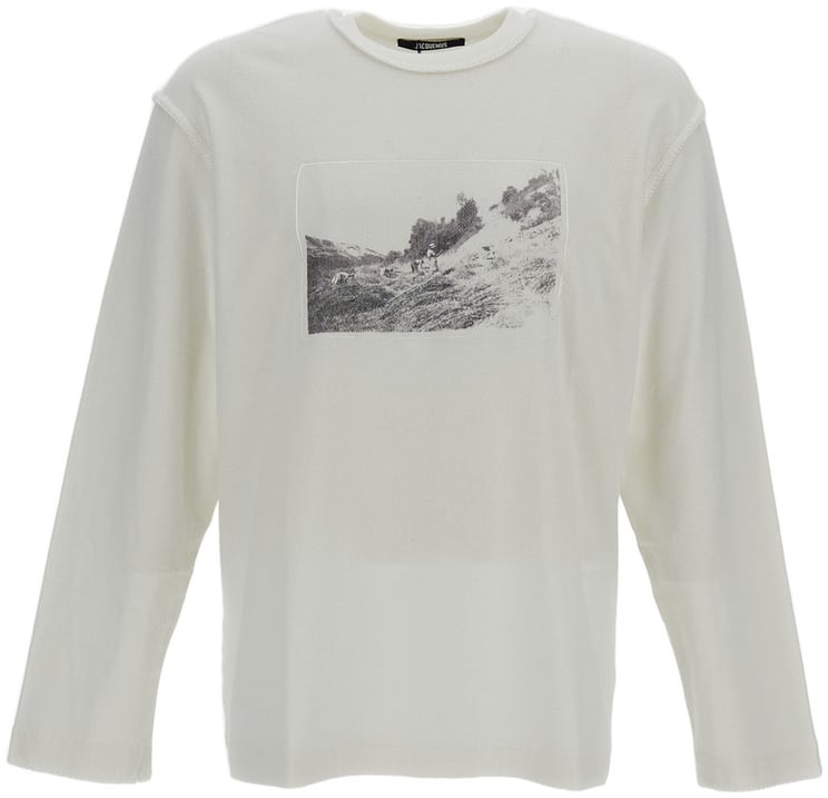 Jacquemus White Photographic Print Cotton T-Shirt