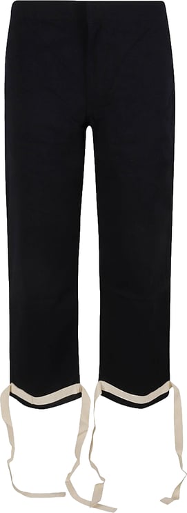 Jil Sander Cropped Black Trousers With Straight Leg