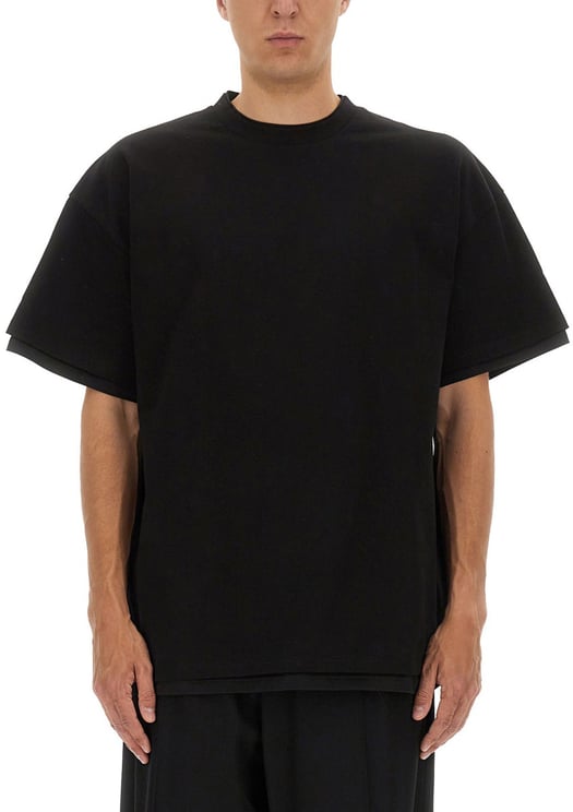 Jil Sander DOUBLE LAYER COTTON T-SHIRT