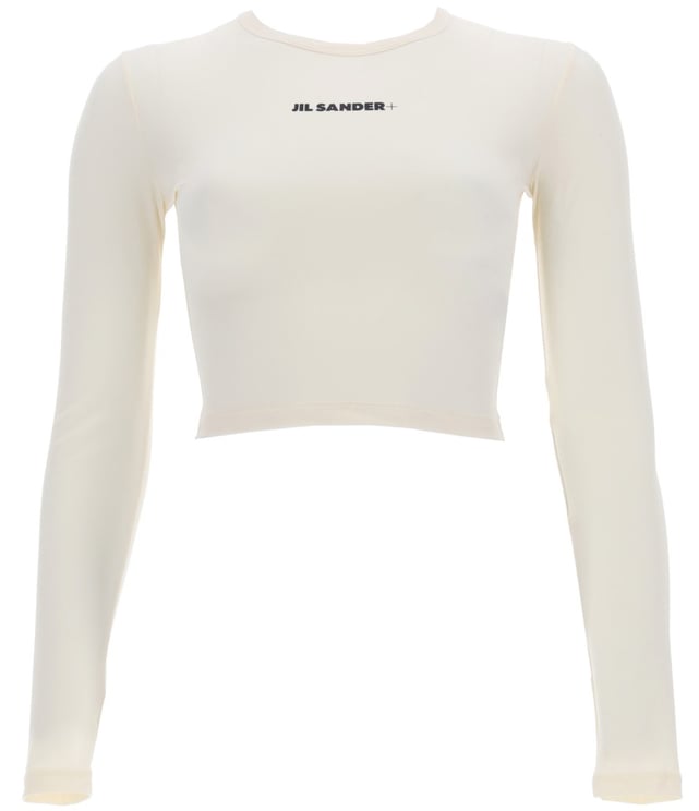 Jil Sander CROPPED TOP WITH LOGO