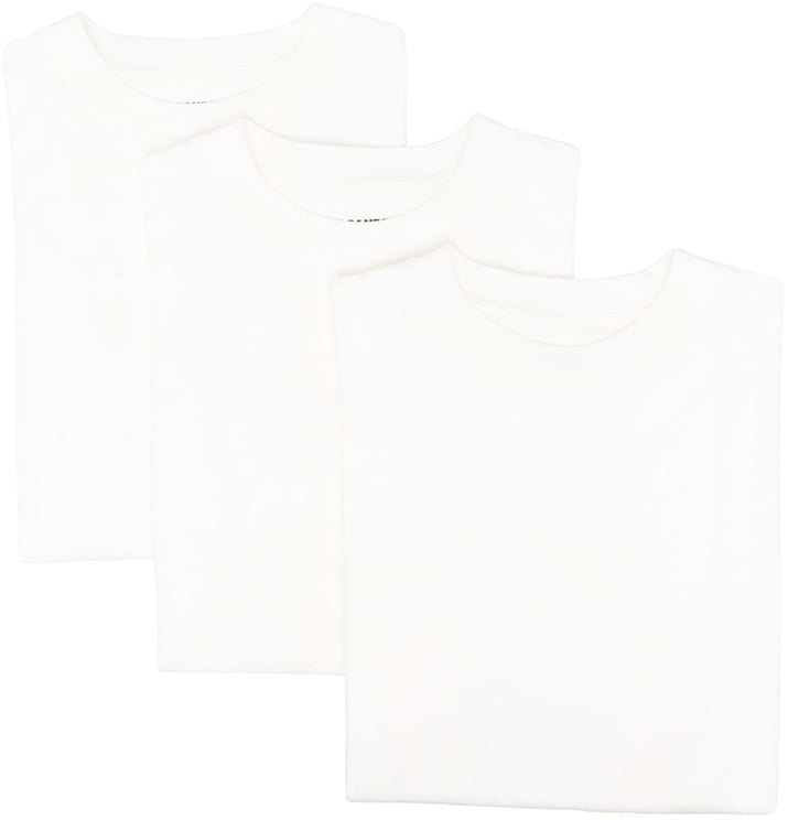 Jil Sander White T-Shirt 3 Pack Organic Cotton