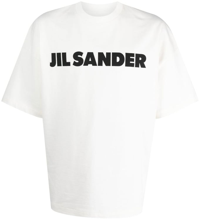 Jil Sander White Boxy Jil Sander Logo T-Shirt