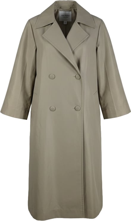 Jil Sander Jil Sander Beige Double-Layer Coat, Size 36