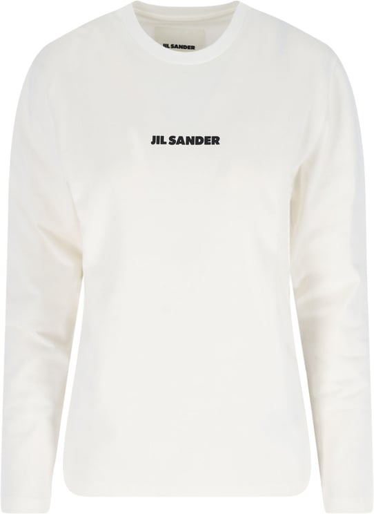 Jil Sander Logo Sweater – White