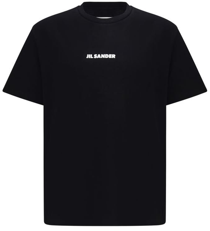 Jil Sander Jil Sander Black Cotton T-Shirt